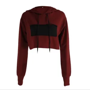 Crop Hooded Shirt