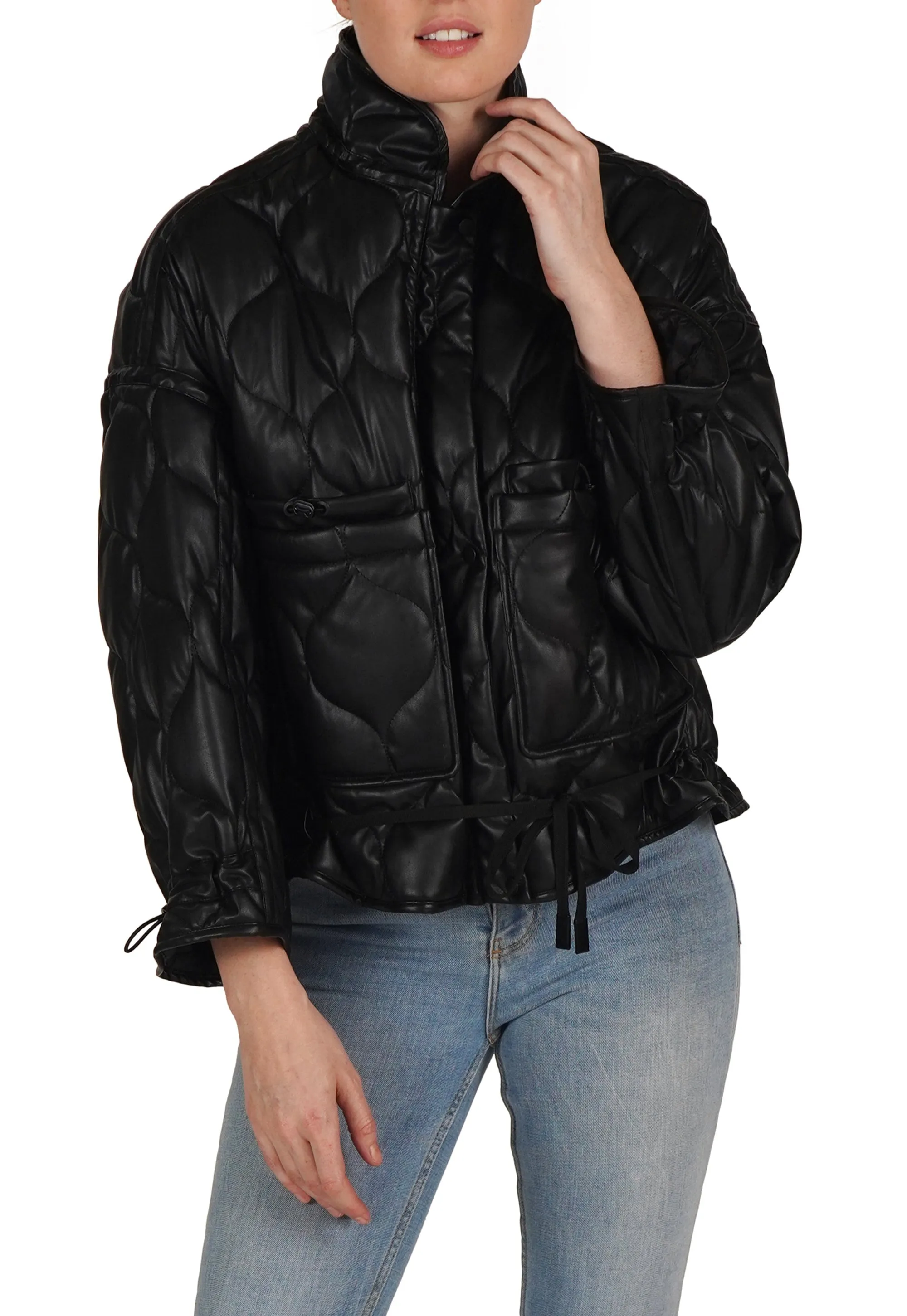 Cropped Quilted Jacket