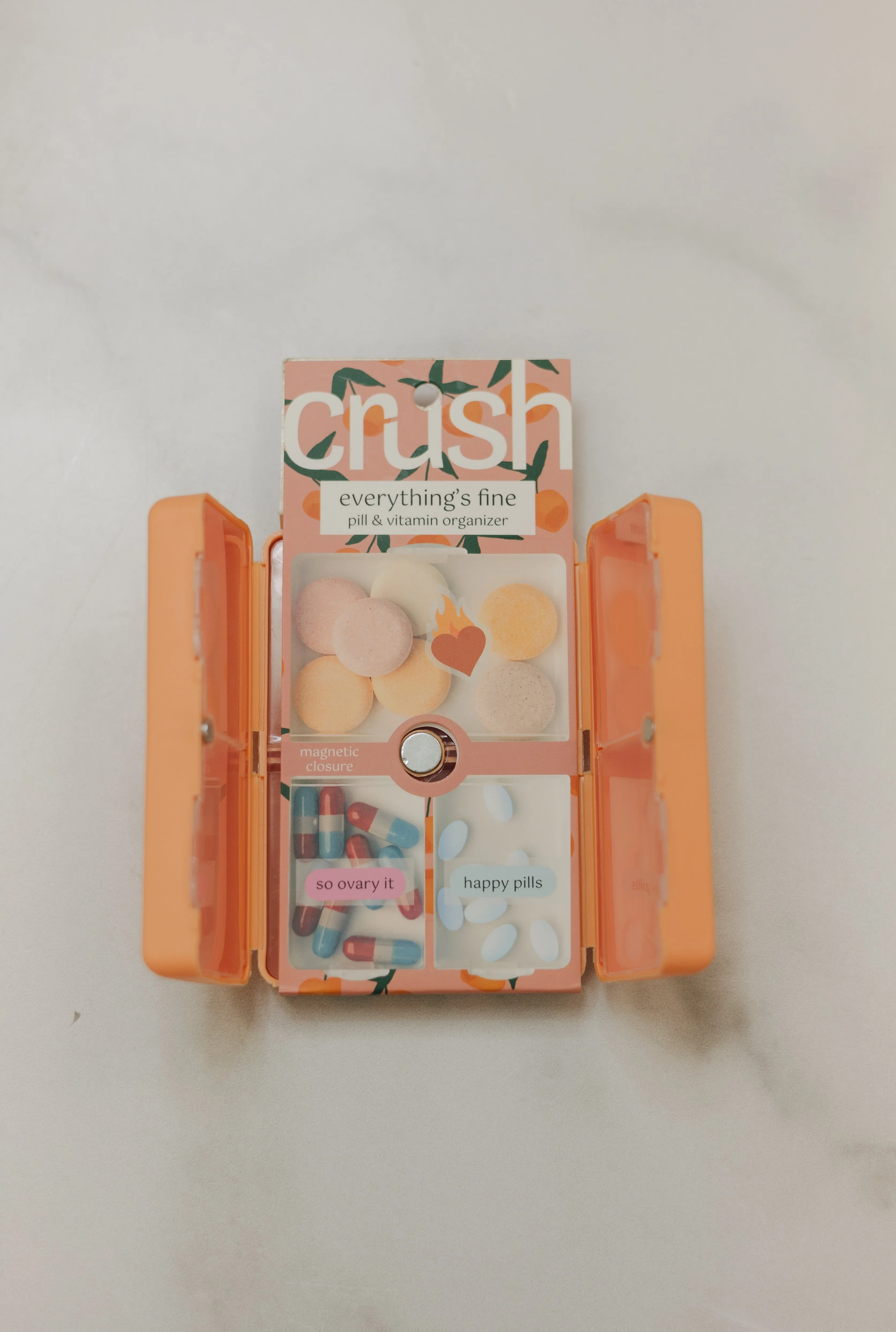 Crush Everything's Fine Pill & Vitamin Case