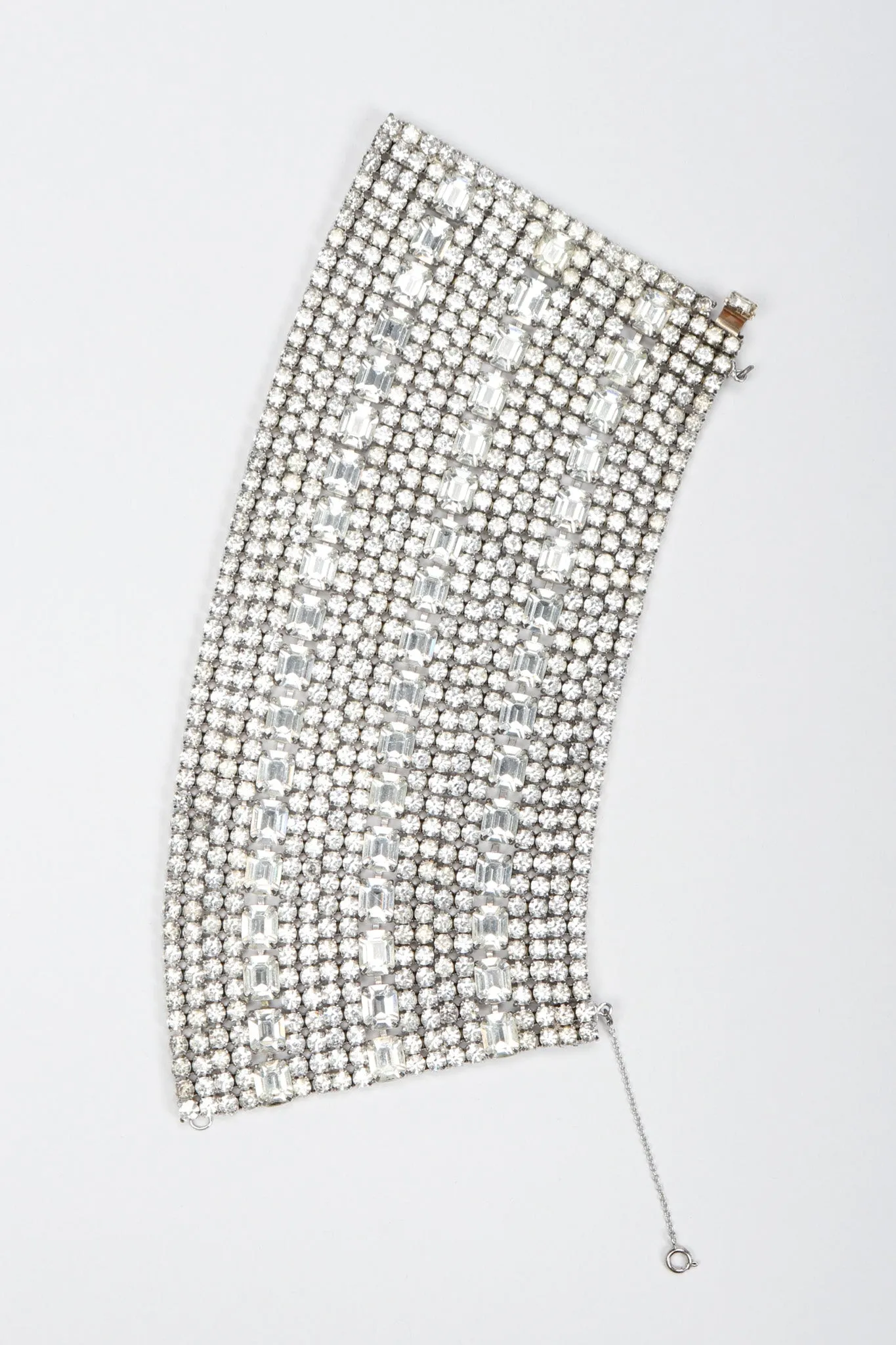 Crystal Contour Gauntlet Bracelet