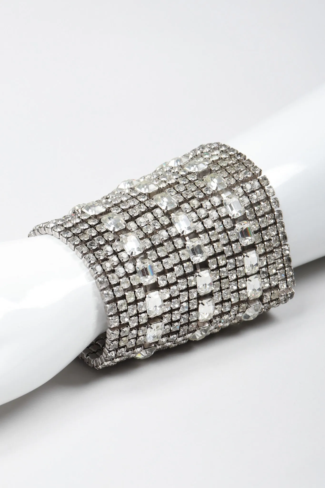 Crystal Contour Gauntlet Bracelet