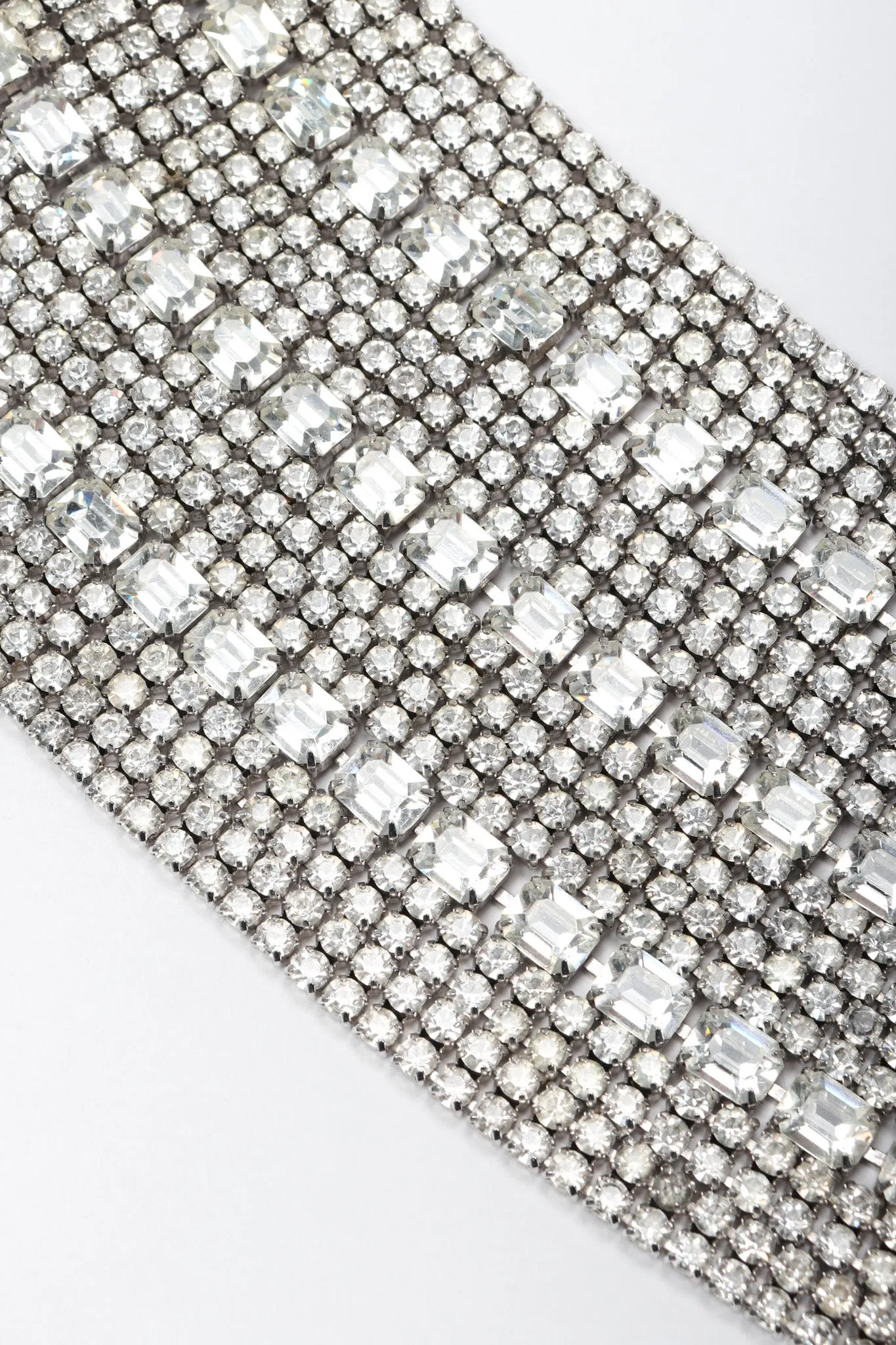 Crystal Contour Gauntlet Bracelet