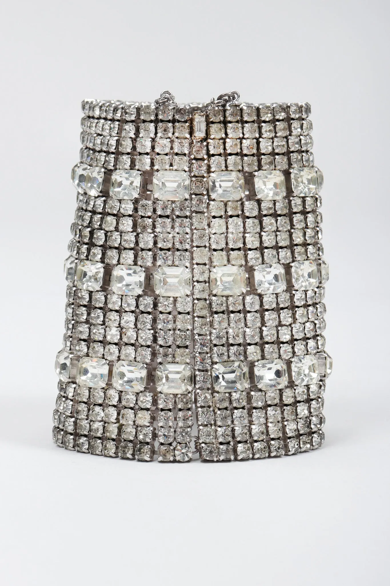 Crystal Contour Gauntlet Bracelet