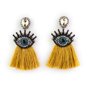 Crystal Evil Eye Earrings