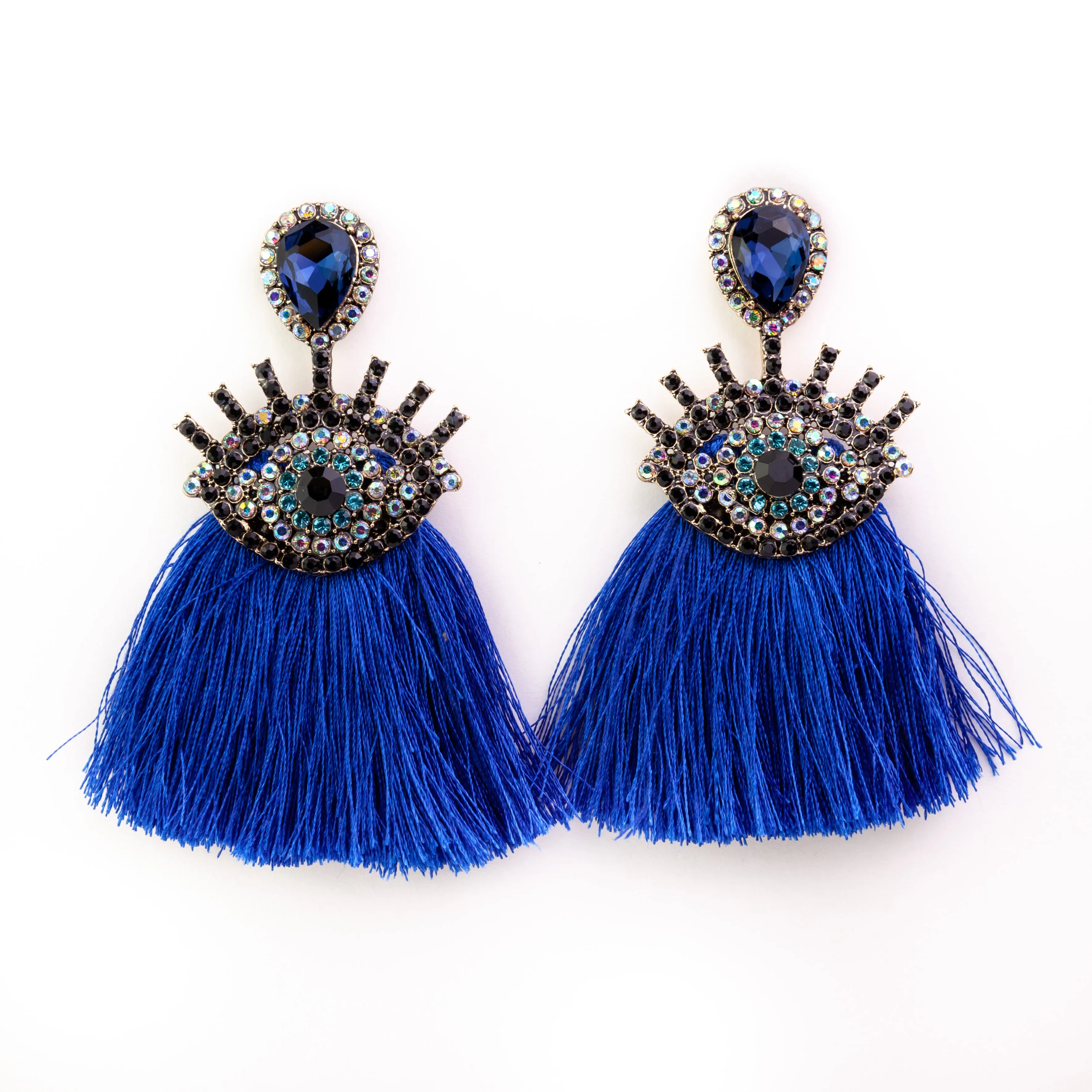 Crystal Evil Eye Earrings