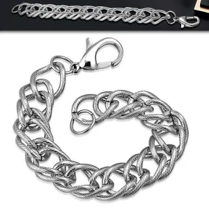 Cuban Link Chain Lobster Clasp Closure Bracelet (c241)