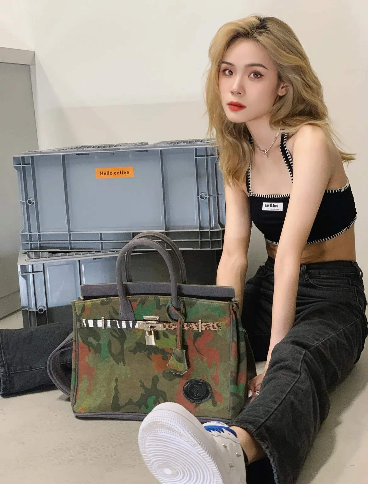 Cultivator Birkout Camouflage Green Handbag