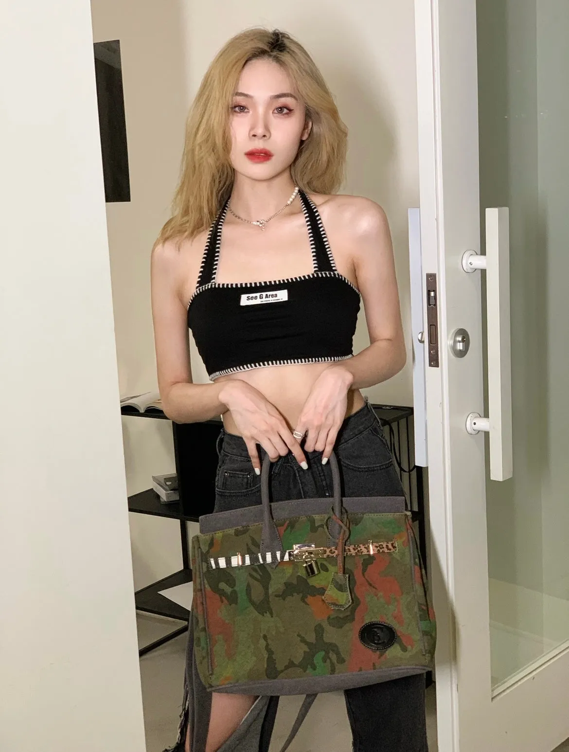 Cultivator Birkout Camouflage Green Handbag