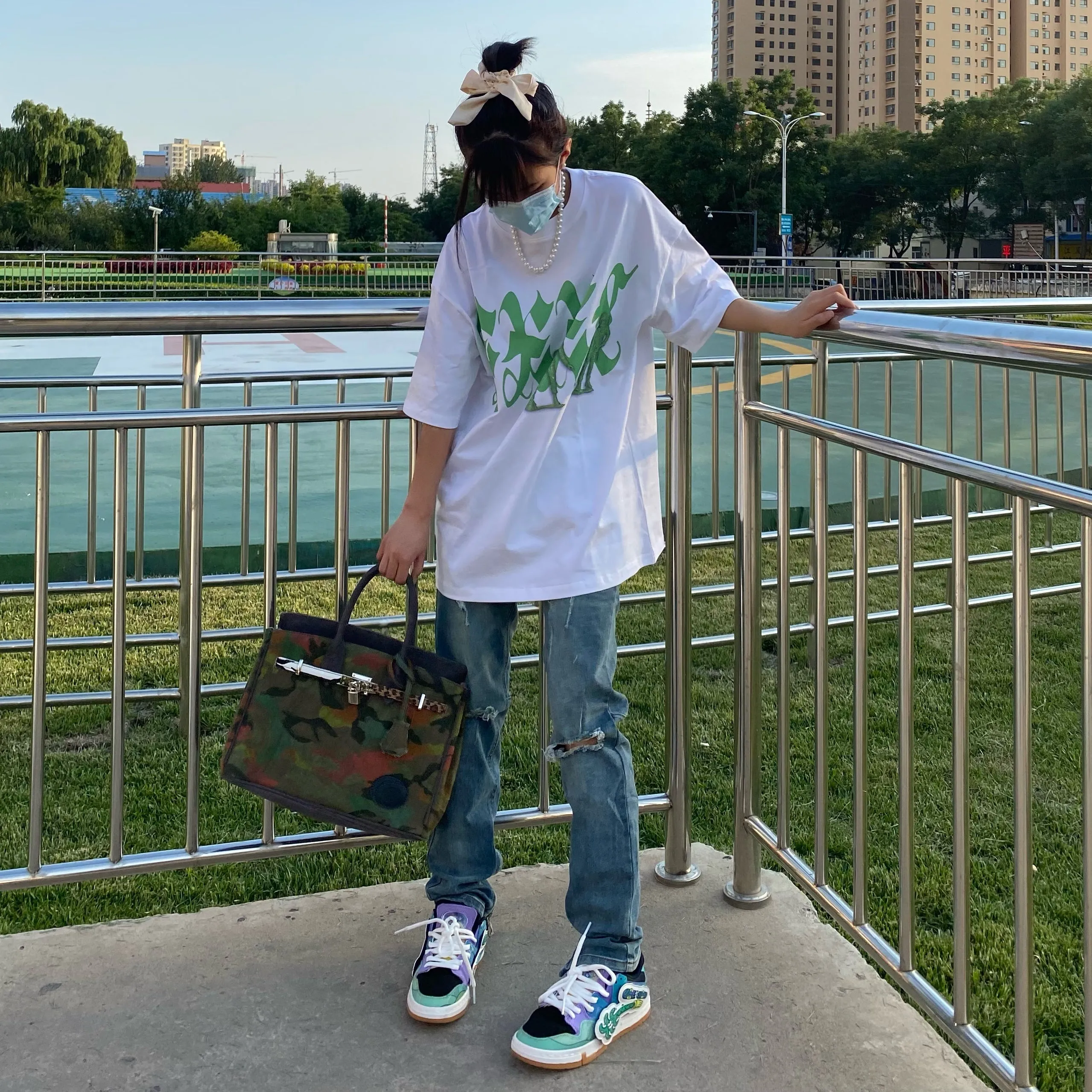 Cultivator Birkout Camouflage Green Handbag