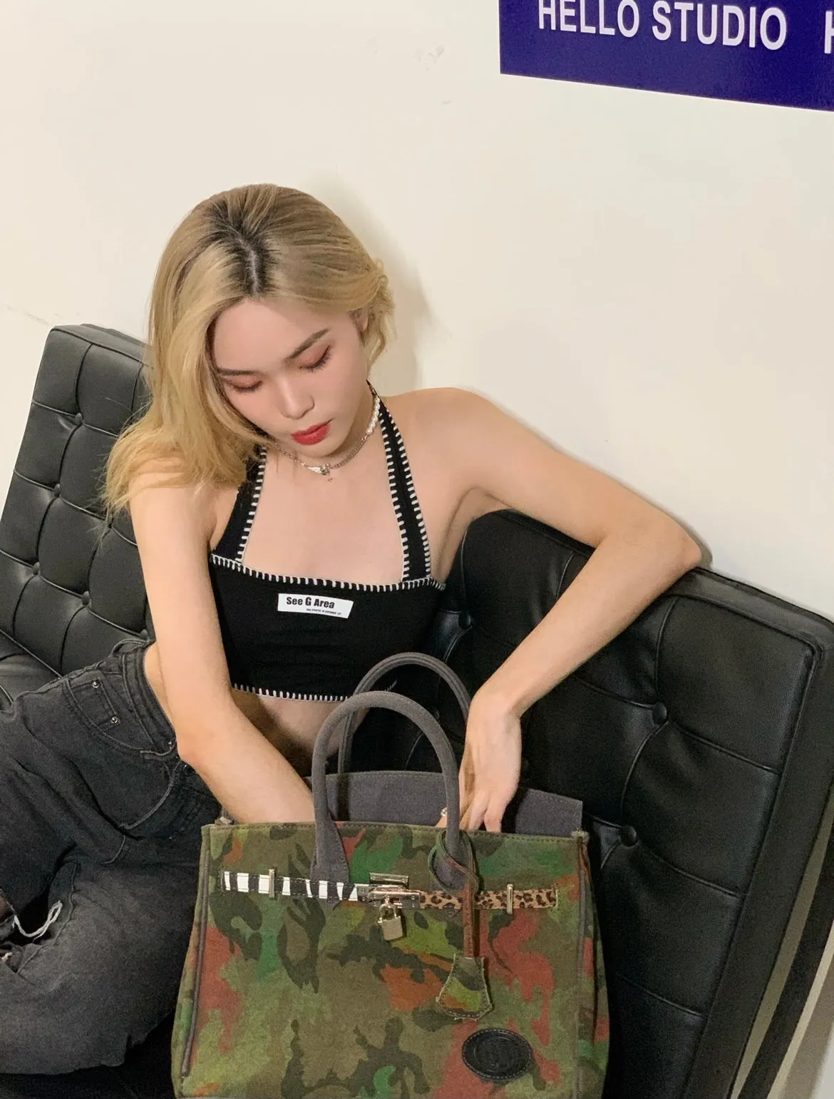 Cultivator Birkout Camouflage Green Handbag
