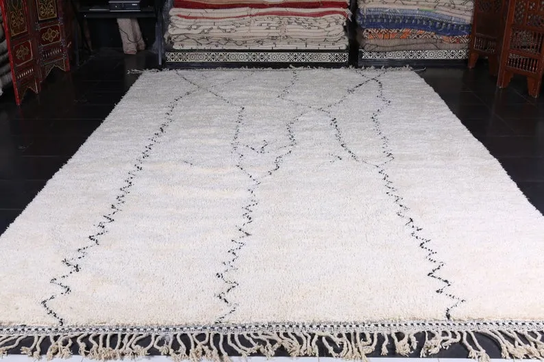 Custom berber carpet - wool Moroccan rug - Beni rug