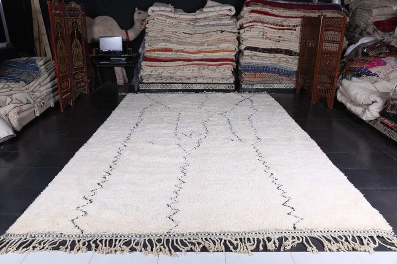 Custom berber carpet - wool Moroccan rug - Beni rug