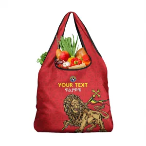 Custom Ethiopia Football Grocery Bag Go Champions LT15