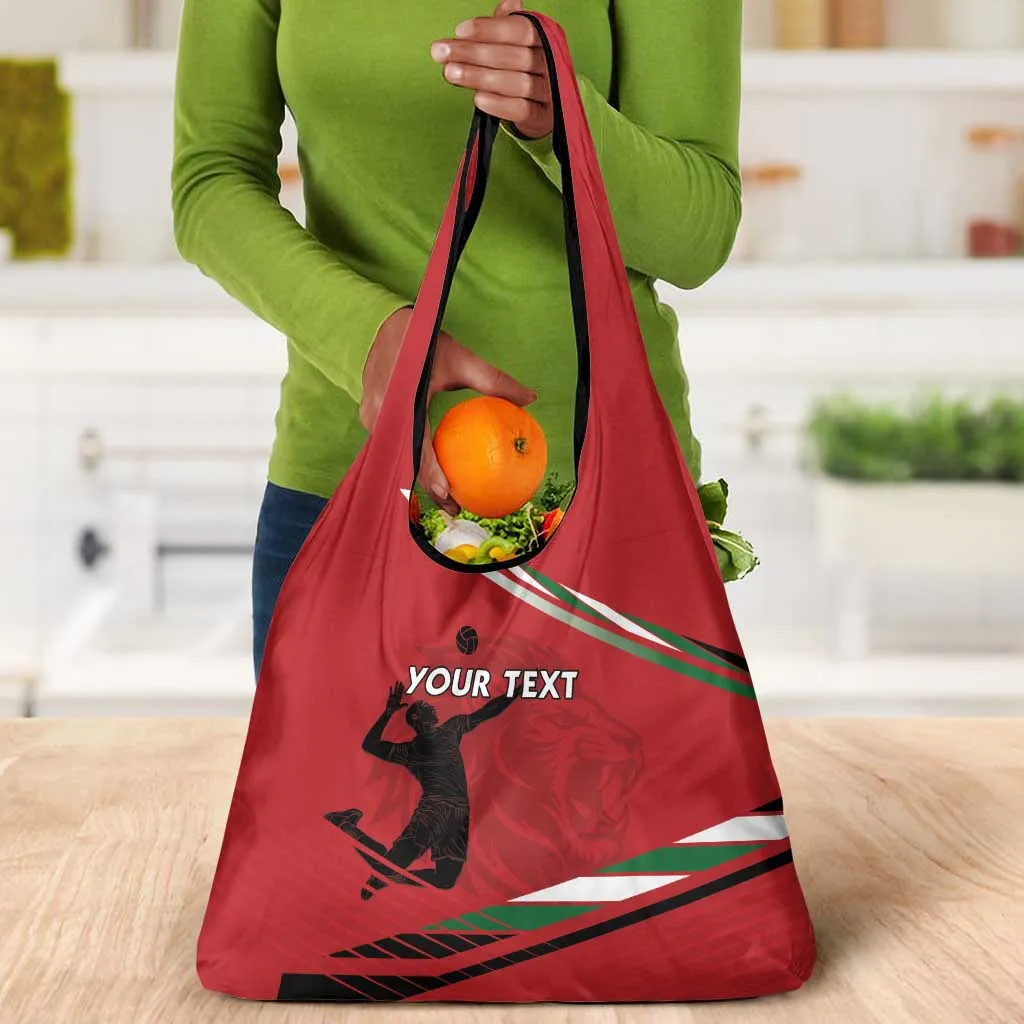 Custom Kenya Volleyball Grocery Bag Go Champions LT15