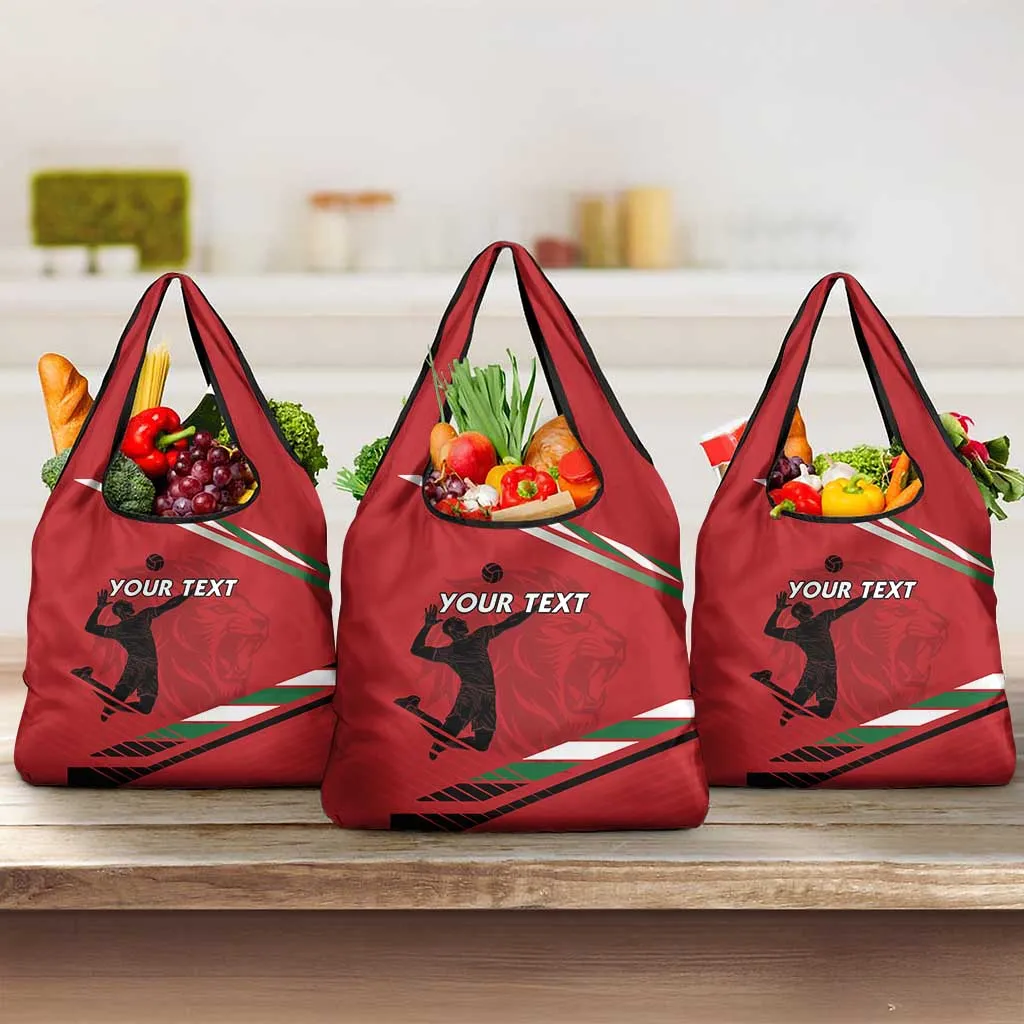 Custom Kenya Volleyball Grocery Bag Go Champions LT15