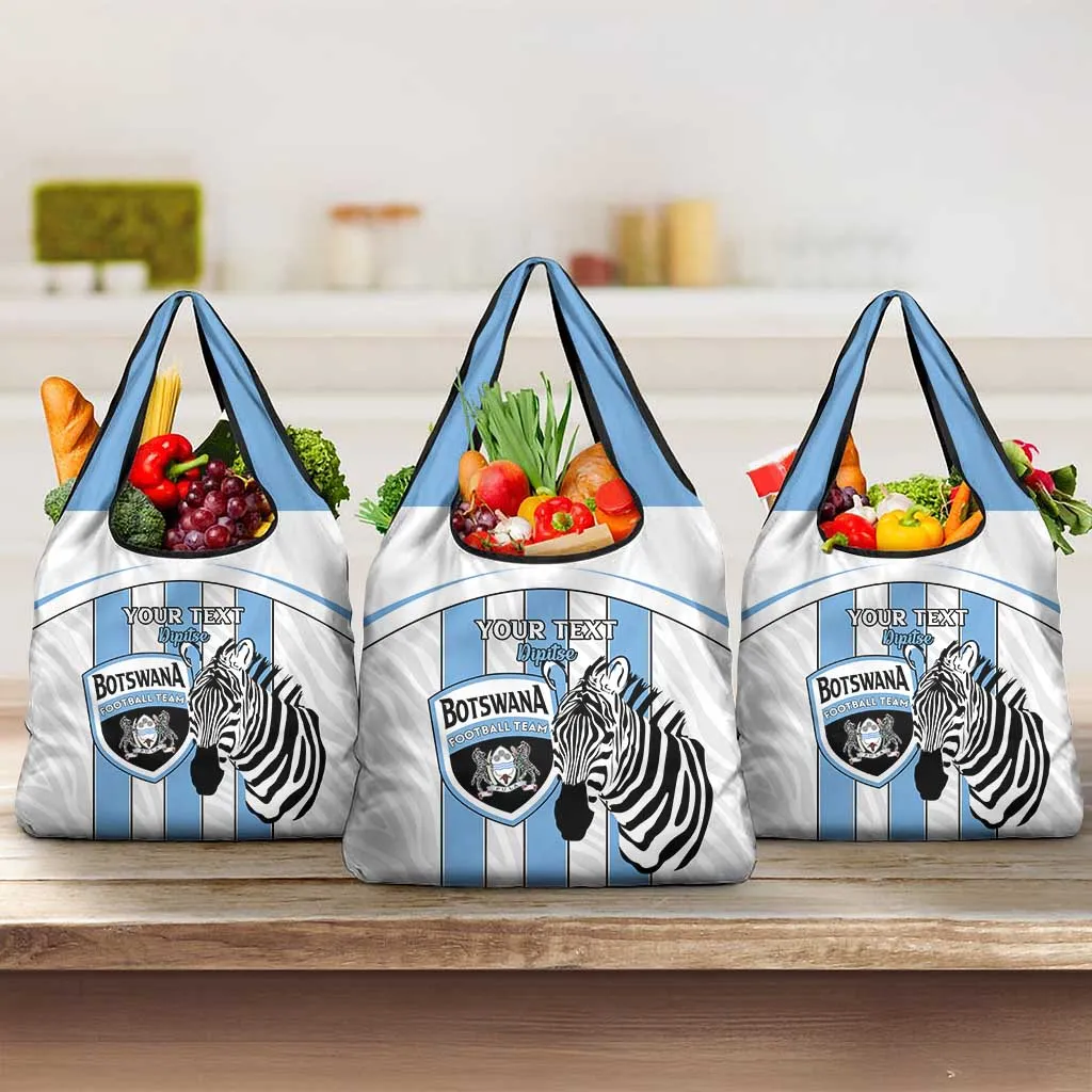 Custom Lefatshe la Botswana Football Grocery Bag Come On Dipitse LT15