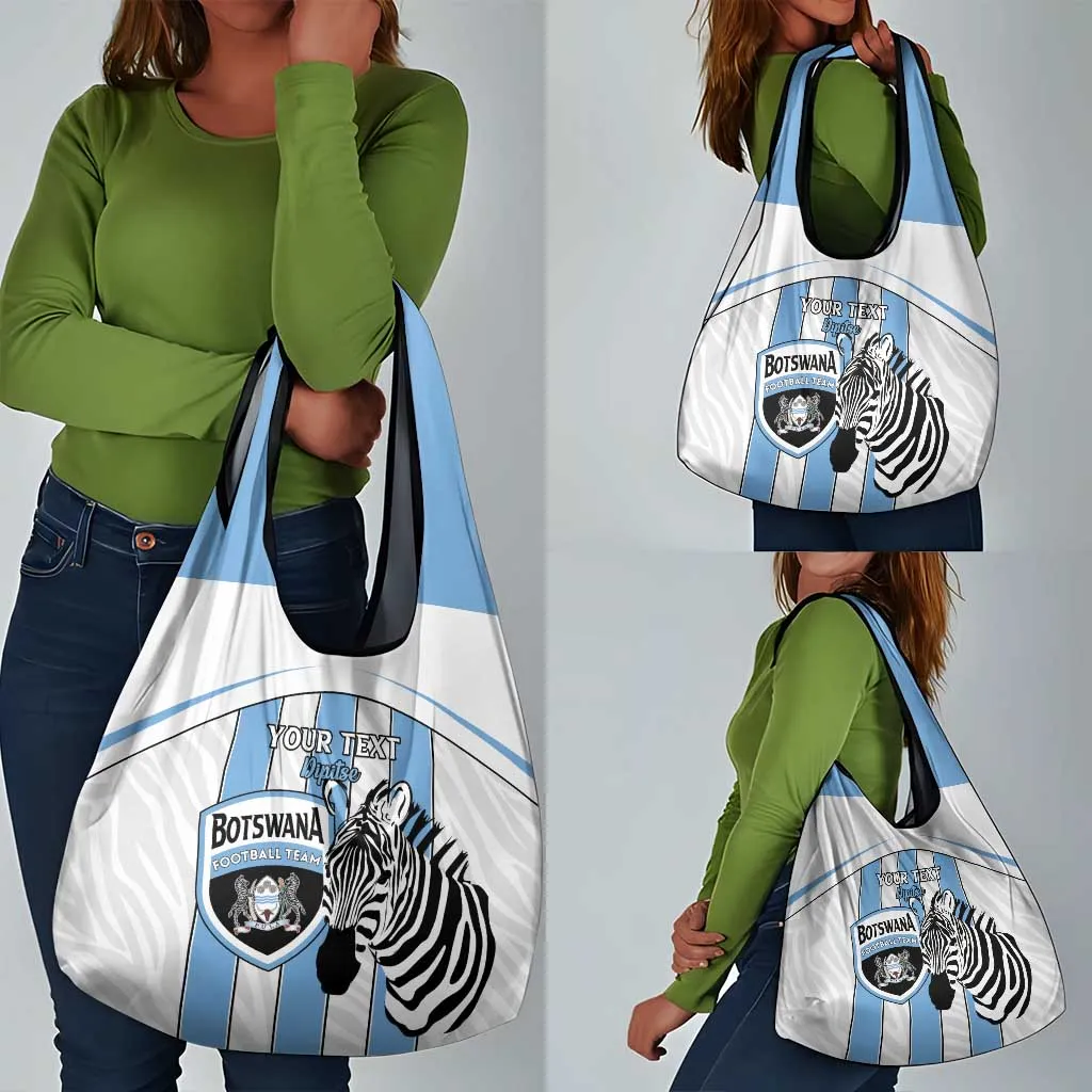 Custom Lefatshe la Botswana Football Grocery Bag Come On Dipitse LT15