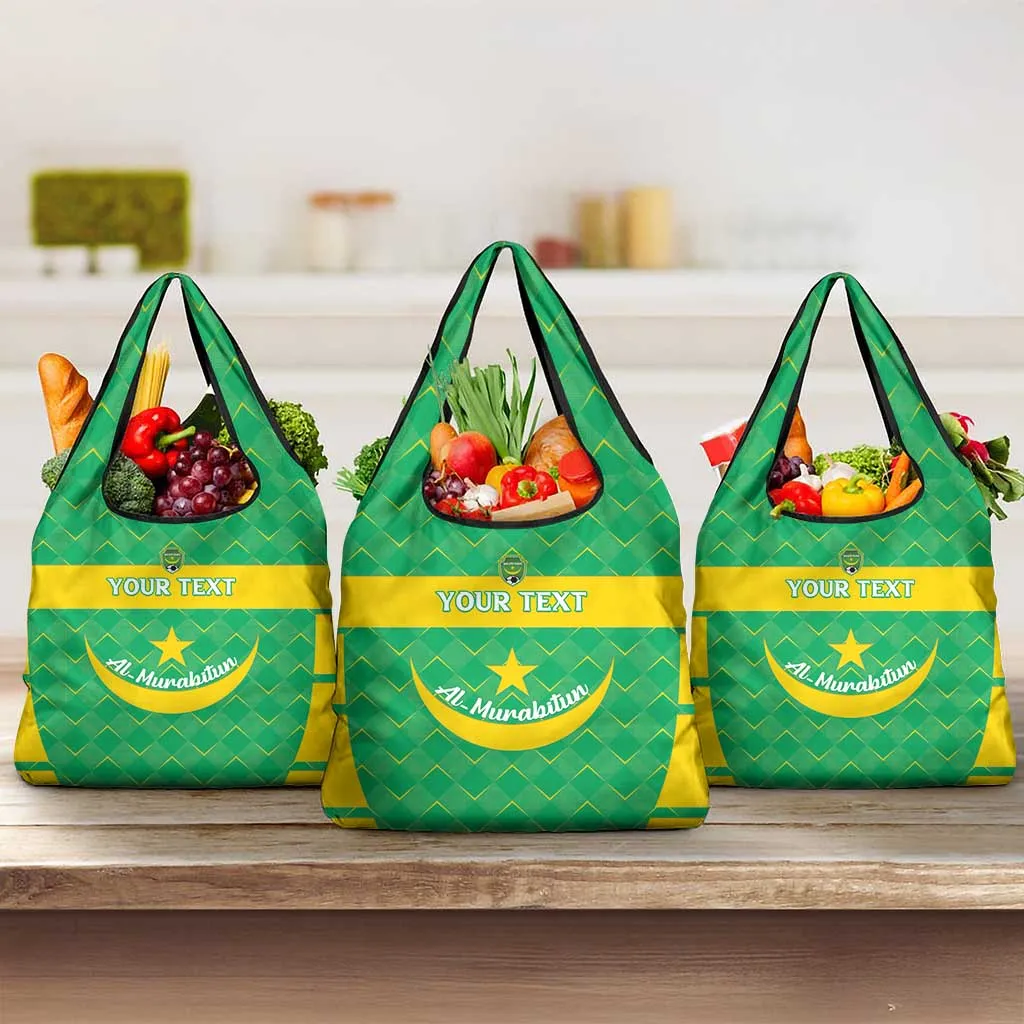 Custom Mauritania Beach Soccer 2025 Grocery Bag Allez Al-Murabitun LT15