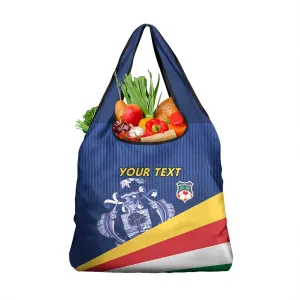 Custom Seychelles Beach Soccer 2025 Grocery Bag Go Champions Sesel LT15