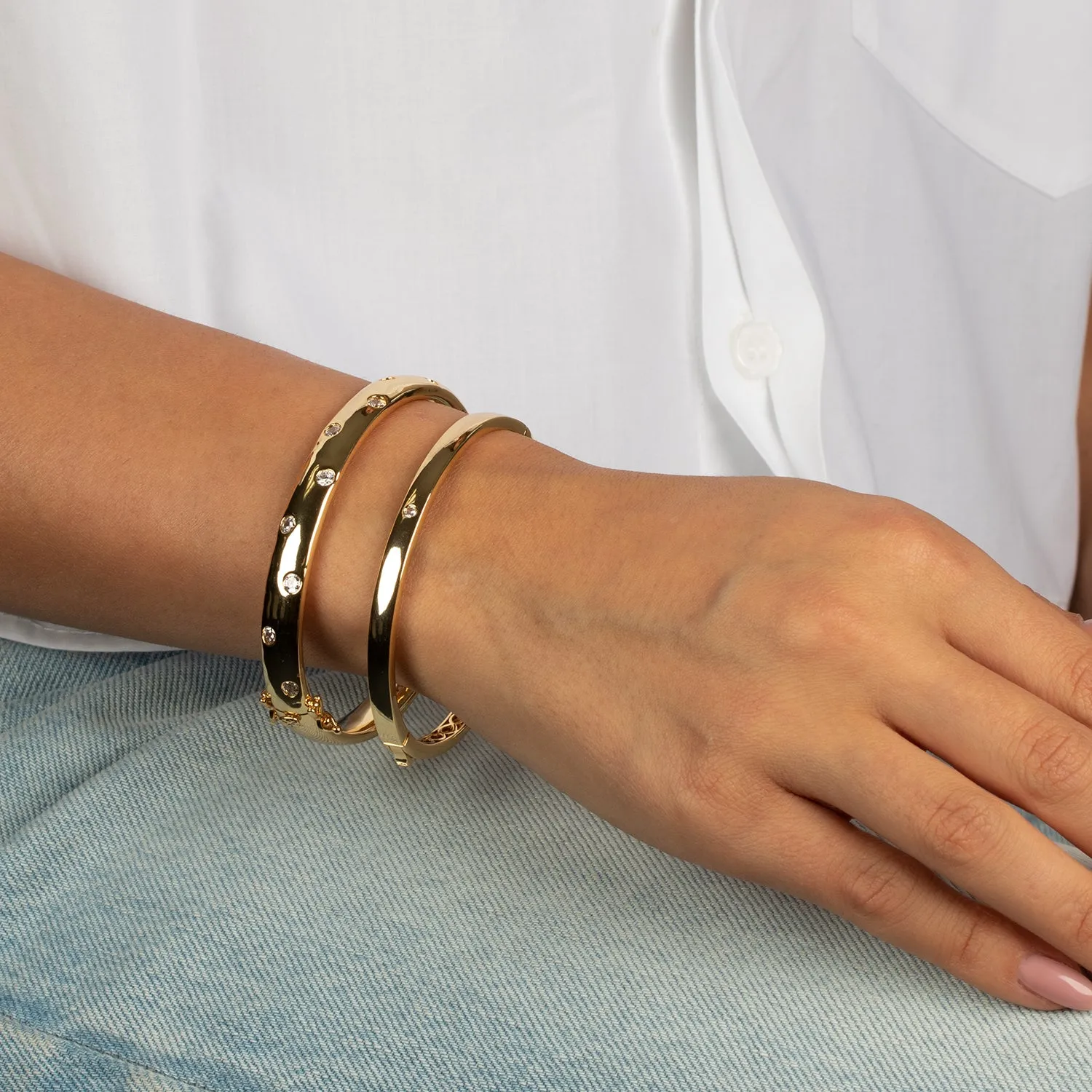 CZ Bangle Bracelet
