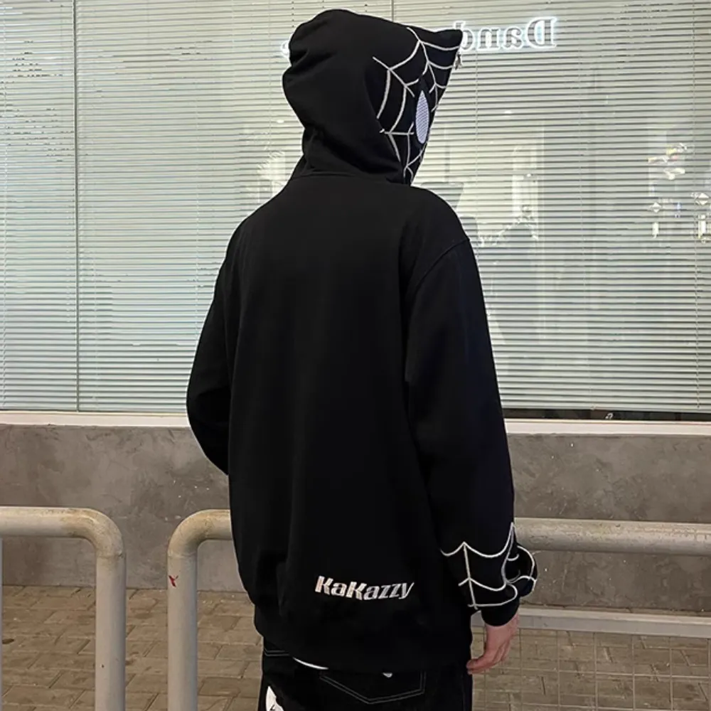 Dark Spider-Man Embroidered Hoodie