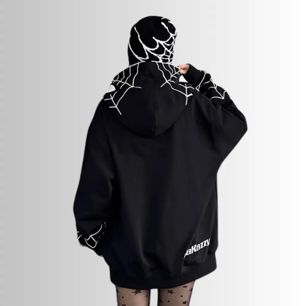 Dark Spider-Man Embroidered Hoodie