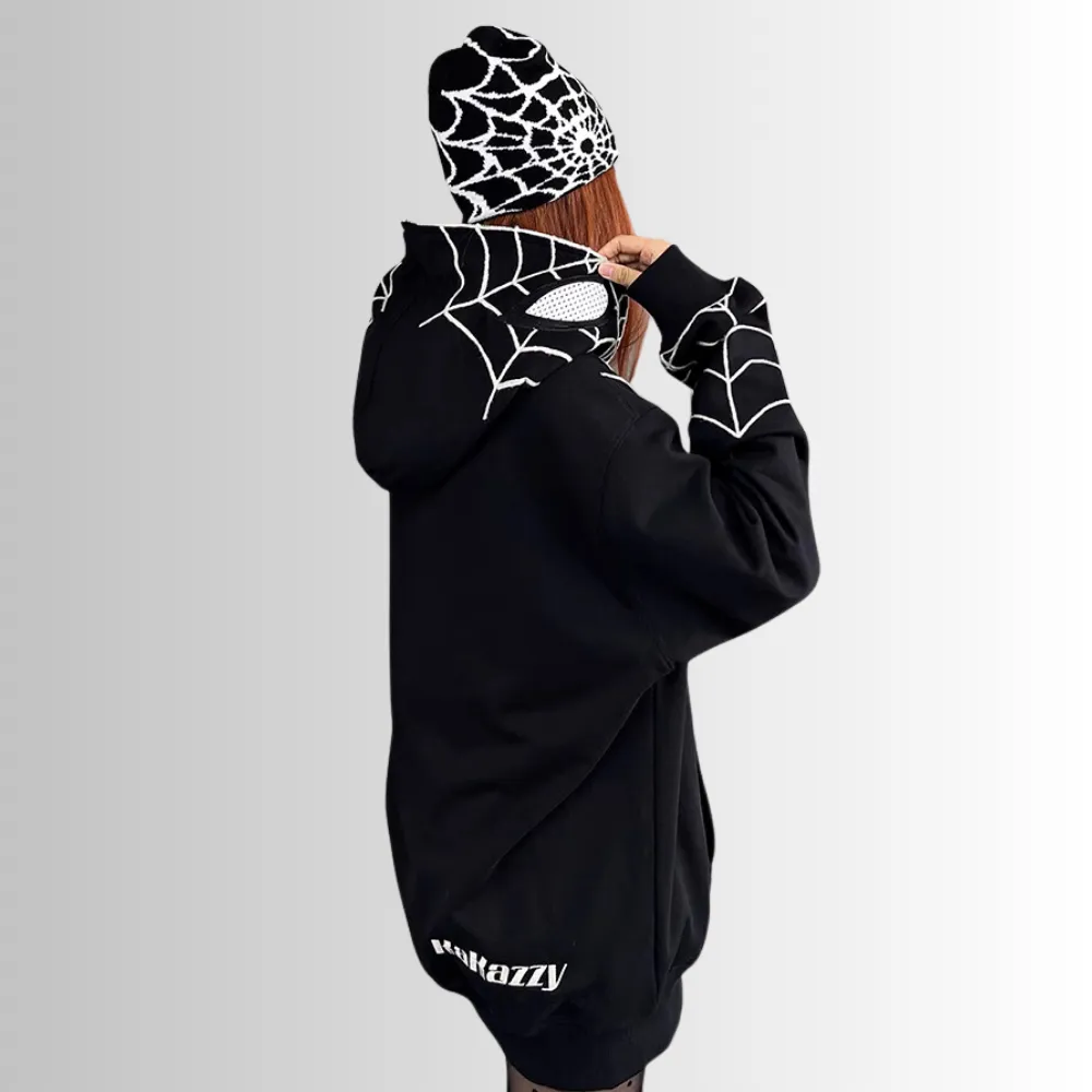 Dark Spider-Man Embroidered Hoodie