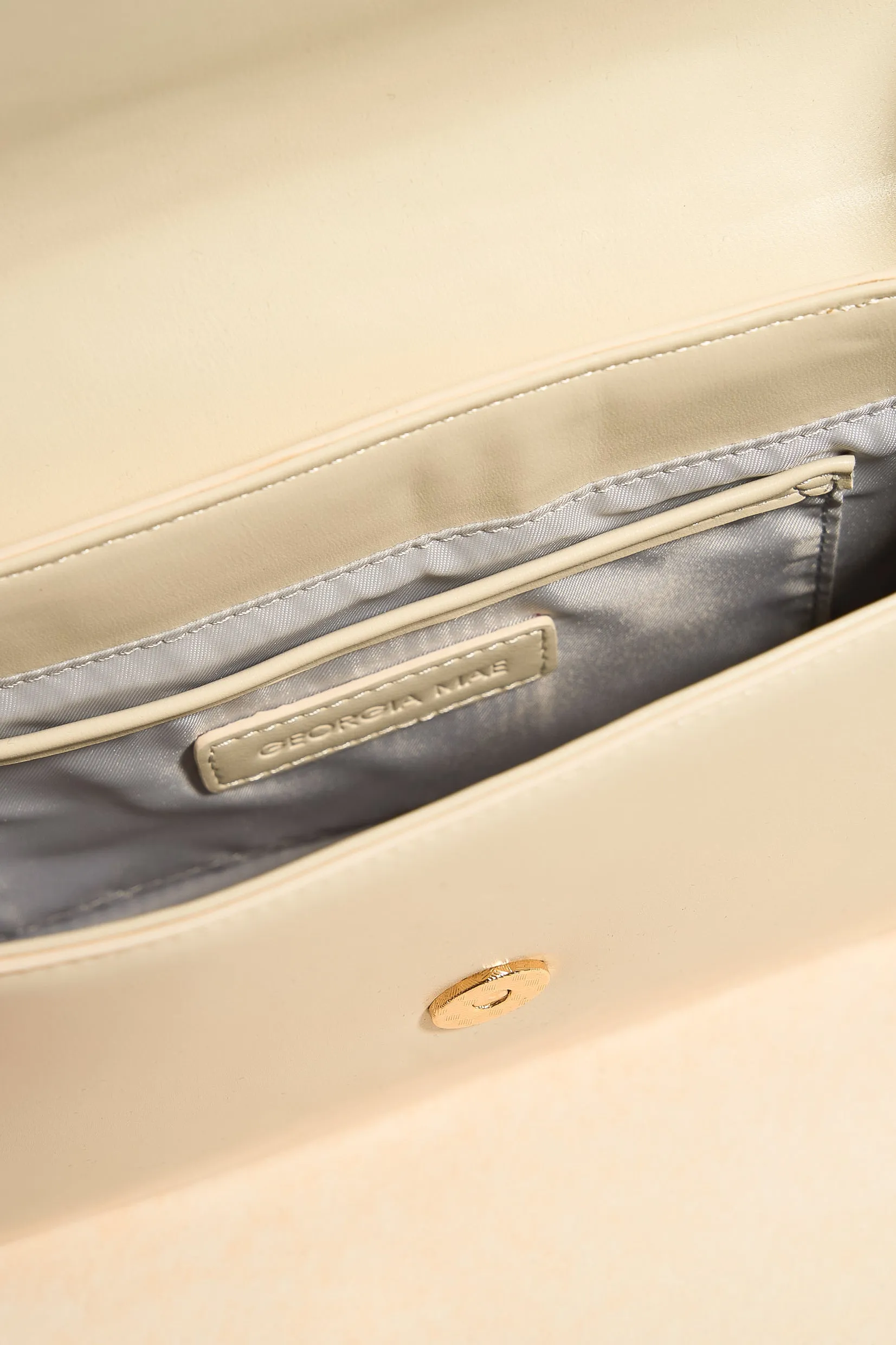 Date Night Cream Shoulder Bag