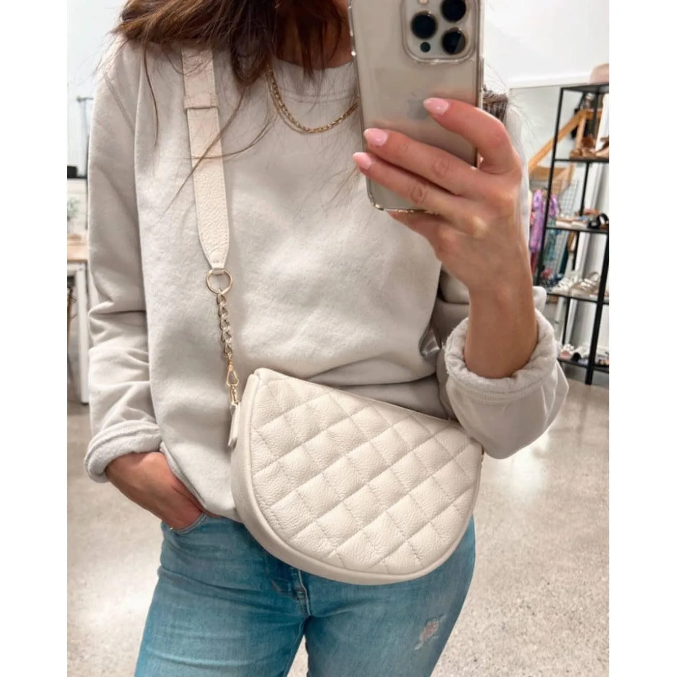 DAVINA BAG - MARBLE NAPPA
