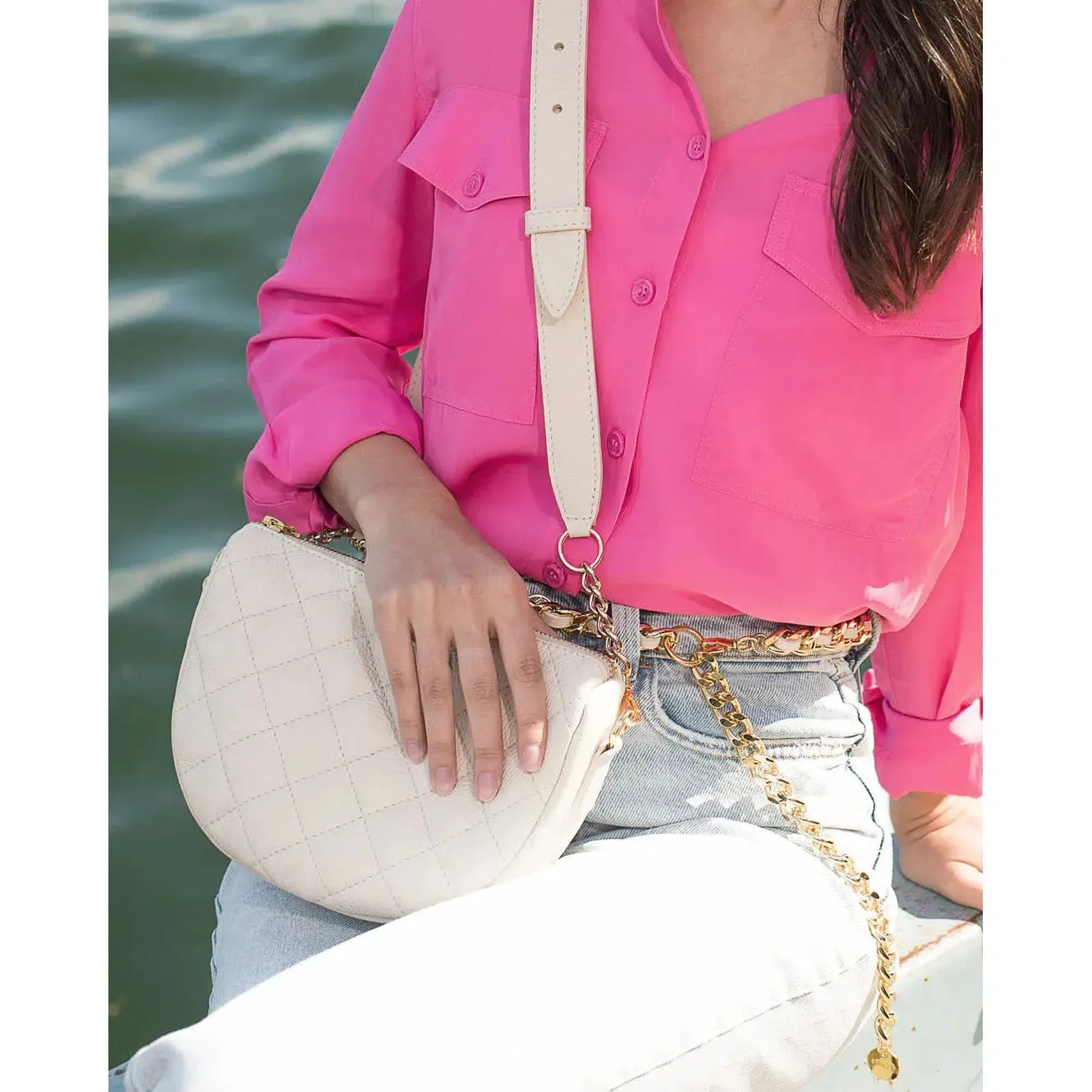 DAVINA BAG - MARBLE NAPPA