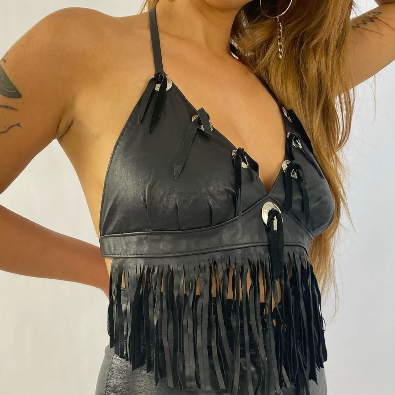 Deadstock 90’s leather halter
