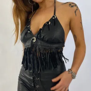 Deadstock 90’s leather halter