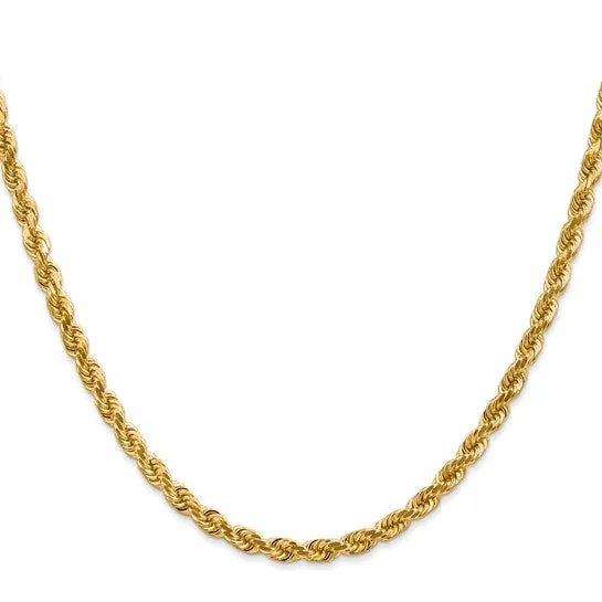 Diamond Cut Heavyweight Rope Gold Chain