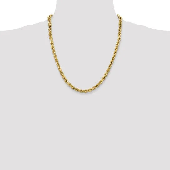 Diamond Cut Heavyweight Rope Gold Chain
