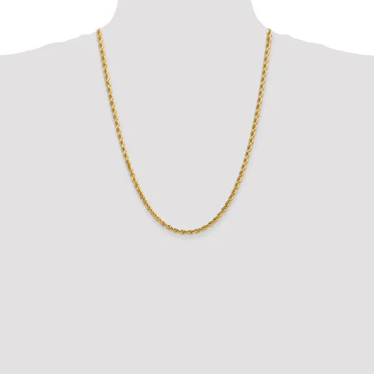 Diamond Cut Heavyweight Rope Gold Chain