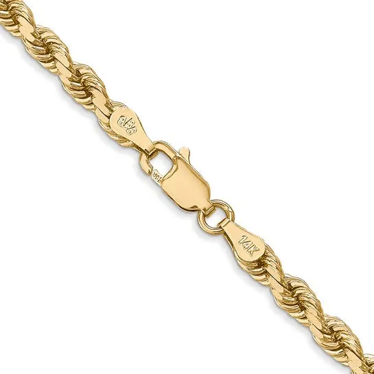 Diamond Cut Heavyweight Rope Gold Chain