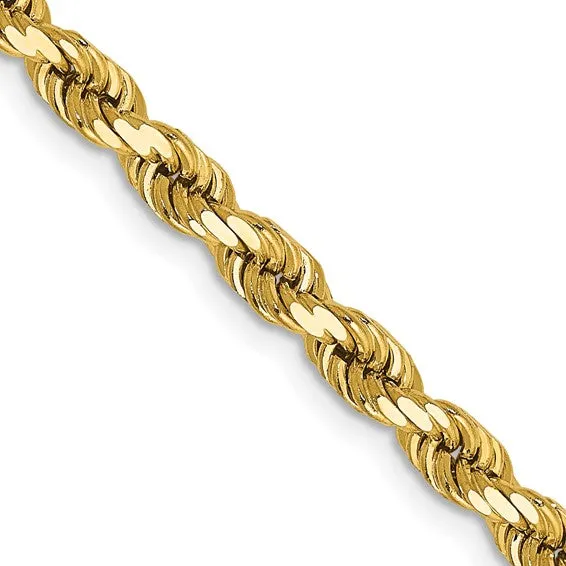 Diamond Cut Heavyweight Rope Gold Chain