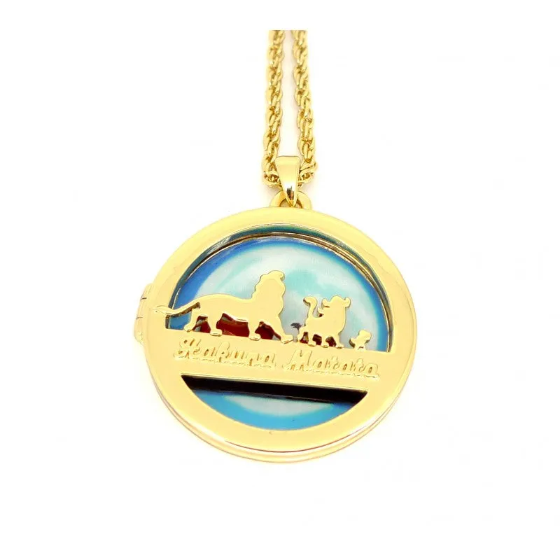 Disney by Couture Kingdom The Lion King Hakuna Matata Locket Style Necklace