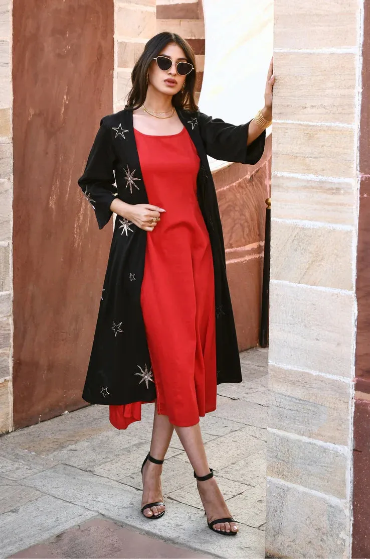 Diyaa High Slit Slip Dress