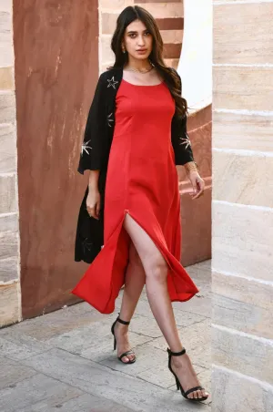 Diyaa High Slit Slip Dress