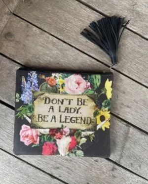 DON'T BE A LADY, BE A LEGEND ZIP POUCH