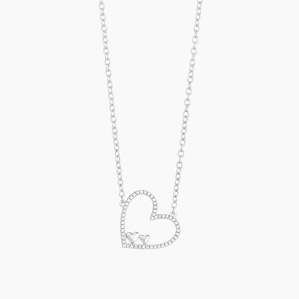 Double The Love Pendant Necklace