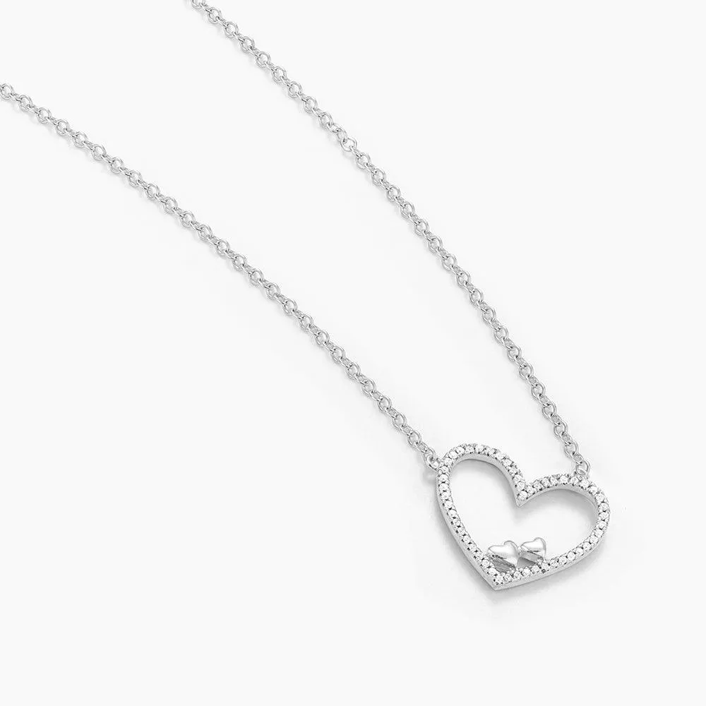 Double The Love Pendant Necklace