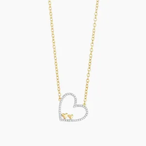 Double The Love Pendant Necklace