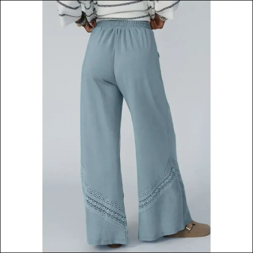 Dusk Blue Lace Wide Leg Pants: so Comfy, Youll  Forget Pants Exist 👖 Needful Things