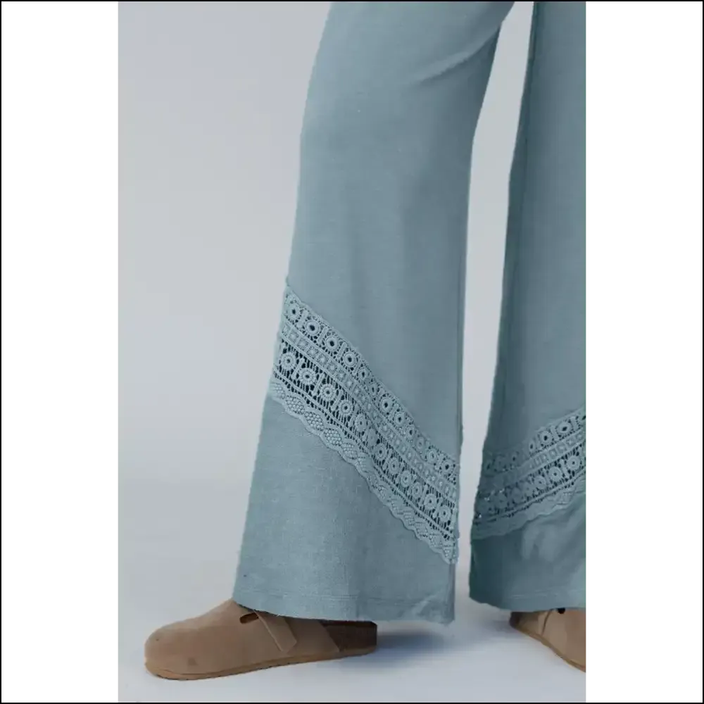 Dusk Blue Lace Wide Leg Pants: so Comfy, Youll  Forget Pants Exist 👖 Needful Things