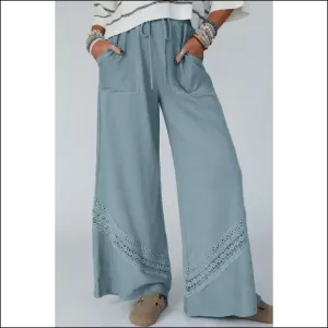 Dusk Blue Lace Wide Leg Pants: so Comfy, Youll  Forget Pants Exist 👖 Needful Things