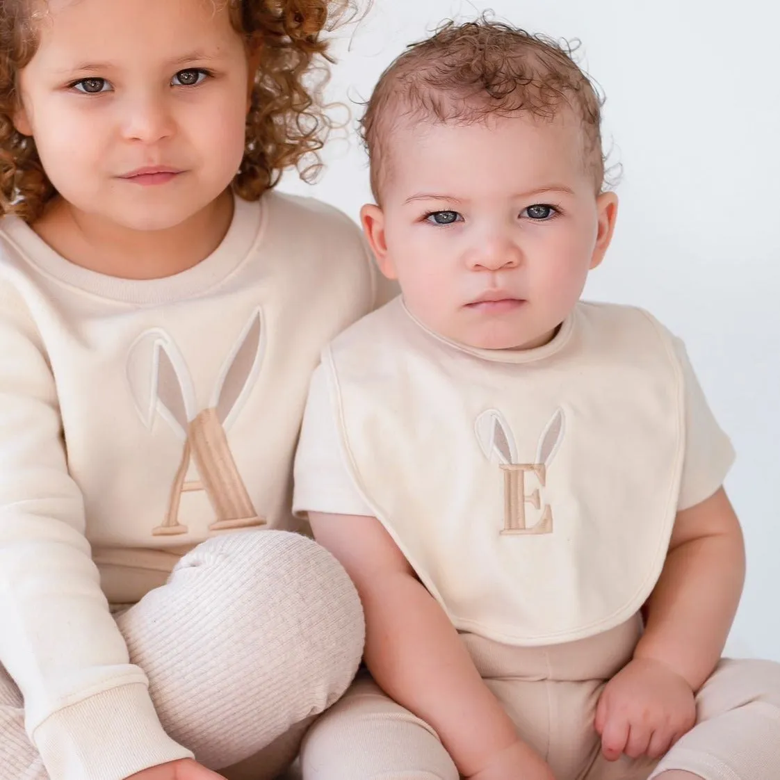 Easter Bunny Bib - Embroidered
