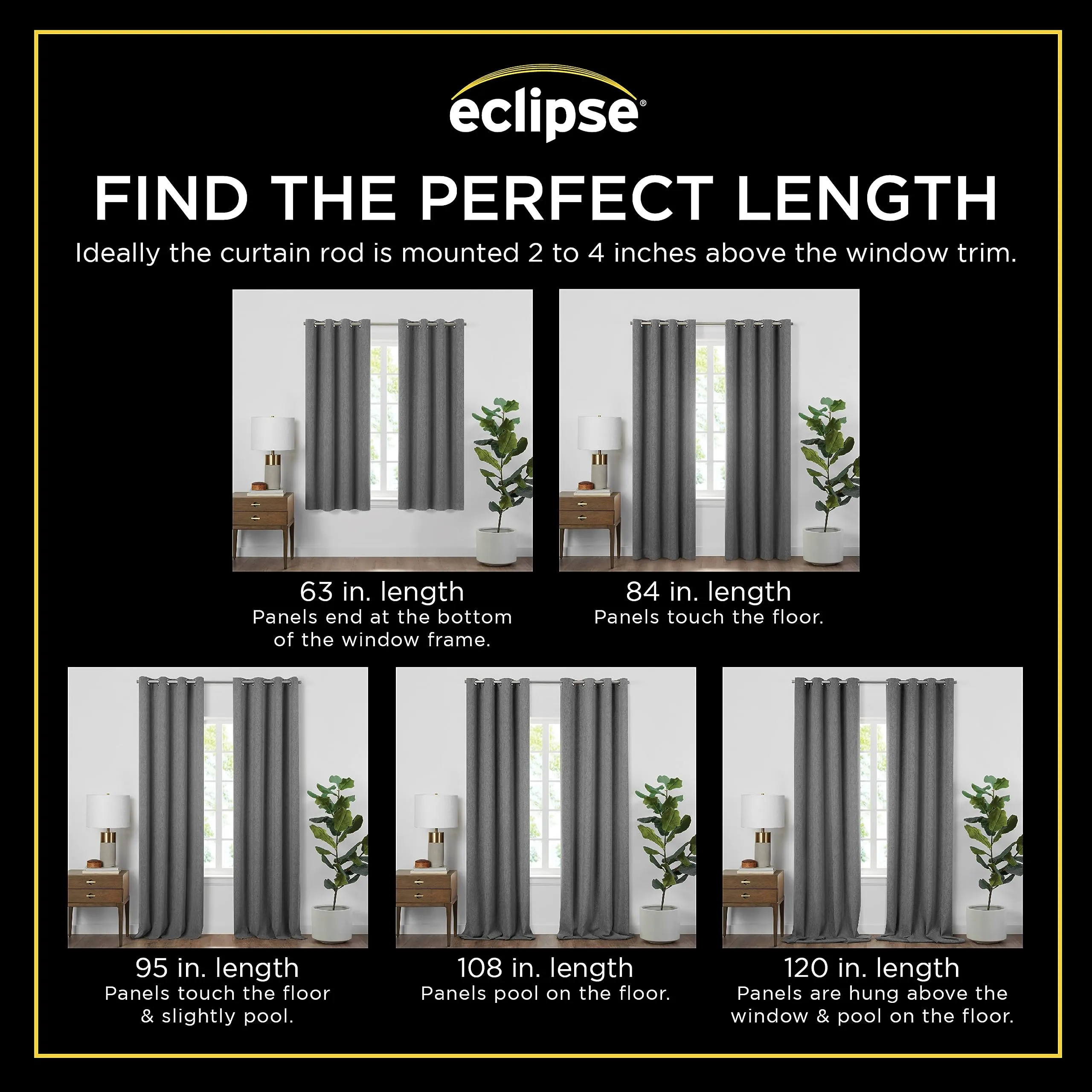 Eclipse Blackout Curtain Kids Curtain with Tassel BorderCover