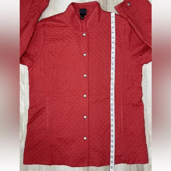 Eileen Fisher Organic Cotton Quilted Jacket. Size: L
